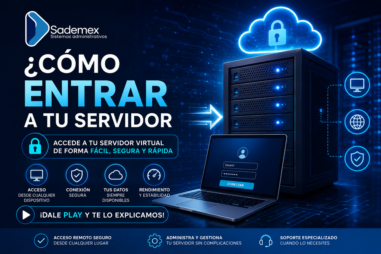 Cómo conectarse a un Servidor Virtual mediante Escritorio Remoto