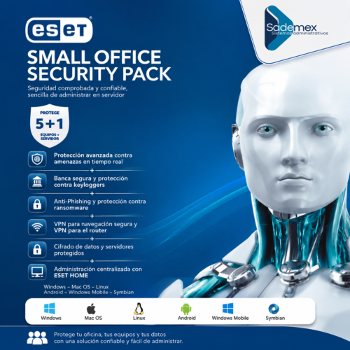 ANTIVIRUS ESET 5 LICENCIAS SMALL OFFICE SECURITY