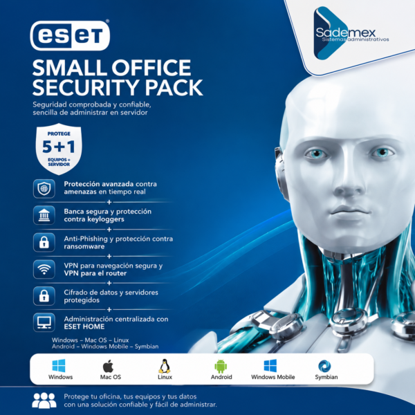 ANTIVIRUS ESET 5 LICENCIAS SMALL OFFICE SECURITY