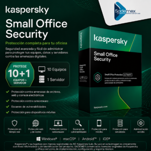 ANTIVIRUS KASPERSKY 10 LICENCIAS 1 SERVIDOR SMALL OFFICE SECURITY