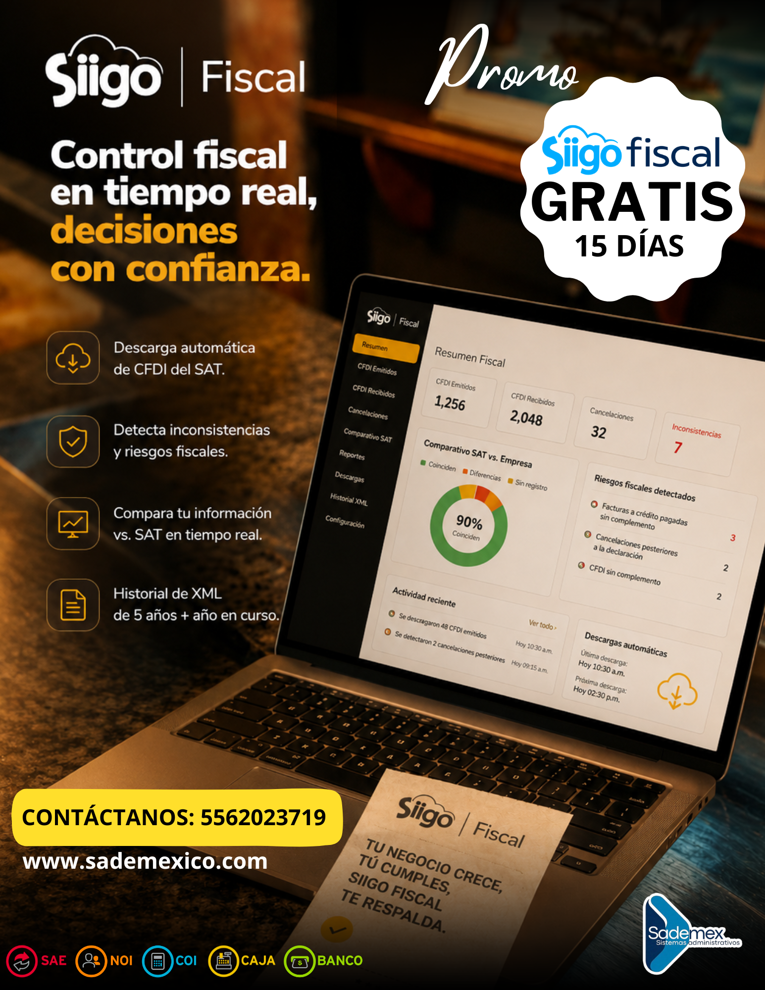 Soluciones administrativas con sistemas Siigo Aspel implementadas por SADEMEX